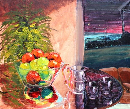 Still Life, Red and Green Apples
